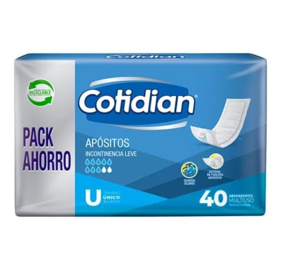 Apósitos Cotidian Talle Único 40 Unidades