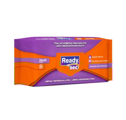 TOALLAS HUMEDAS READYSEC 50 UNIDADES