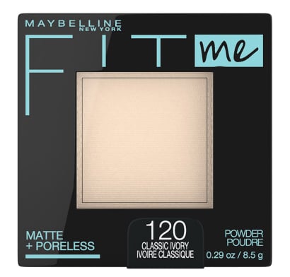 Polvo Maybelline Fit Me Matte+Poreless N°120 Ivory