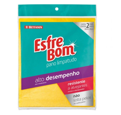 Paño Esfrebom Limpiatodo Amarillo 2 Unidades