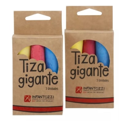 Tiza Infantozzi Gigante 3 Colores