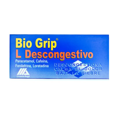 Bio Grip L Descongestivo 10 Comprimidos