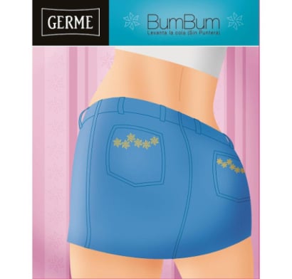 Medias Can Can Germe Collant Bum Bum Verano sin Puntera Blondine Talle 3
