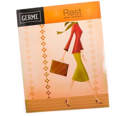 Medias Can Can Germe Collant de Lycra Super Resistente Negro Talle 3