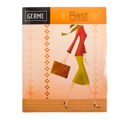 Medias Can Can Germe Collant de Lycra Super Resistente Negro Talle 2