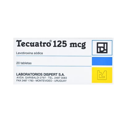 Tecuatro 125 mcg 20 Tabletas