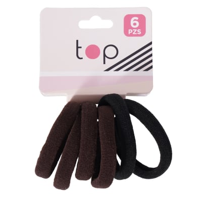 Gomitas para el Pelo Top Elásticas 6 Unidades Colores Surtidos