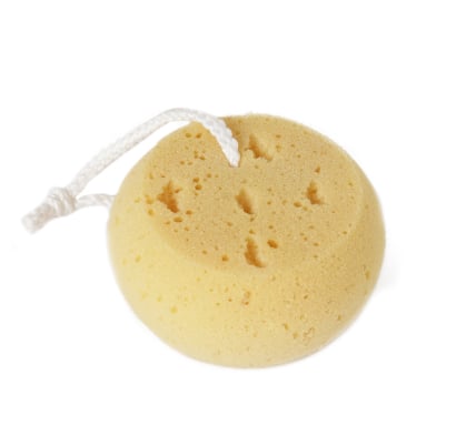 Esponja de Baño Calm Redonda Amarilla 1 Unidad