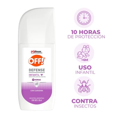 Repelente en Gel OFF! Defense Infantil 100 ml