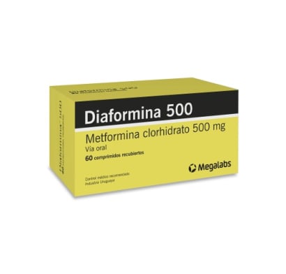 Diaformina 500 mg 60 Comprimidos