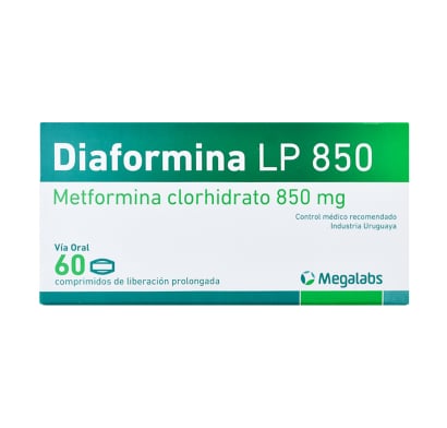 DIAFORMINA LP 850 MG 60 COMPRIMIDOS