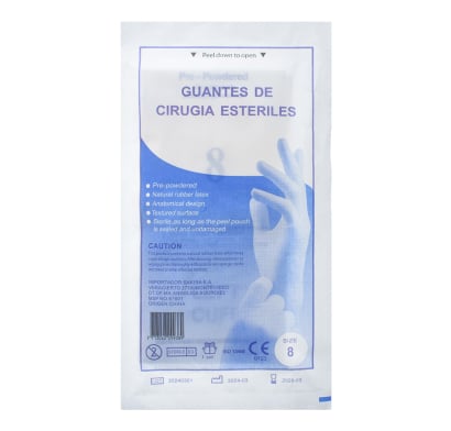 Guantes Cirugía Estéril N°8 1 Par