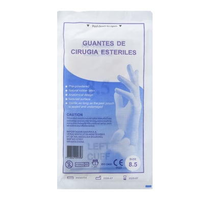 Guantes Cirugía Estéril N°8 1/2 1 Par