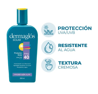 Protector Solar Dermaglós FPS40 250 ml