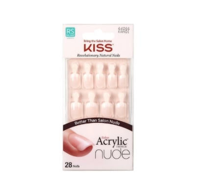 Uñas Postizas Adhesivas Kiss French Nude Nail De Acrílico