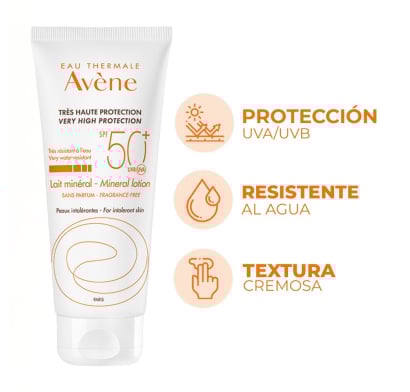 Protector Solar Avene Blanca Leche FPS50+ 100 ml