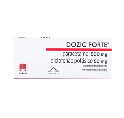 Dozic Forte 500 mg/50 mg 15 Comprimidos Recubiertos
