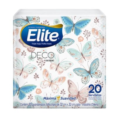 Servilletas Elite Diseño Decorativo 20 Unidades