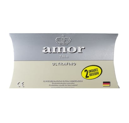 PRESERVATIVO AMOR ULTRAFINO GRIS X12 UNIDADES.