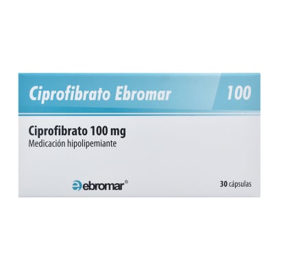CIPROFIBRATO MELIFAR 100 MG 30 CÁPSULAS