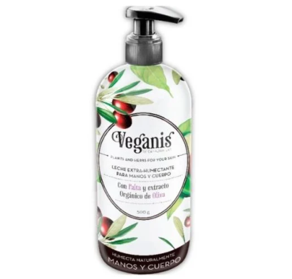 Leche Corporal Veganis Palta y Oliva 500 ml