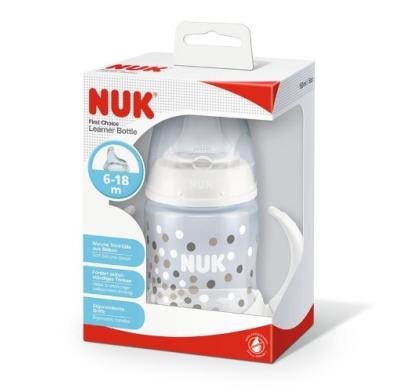 Vaso de Aprendizaje Nuk First Choice +6 Meses 150 ml Blanco