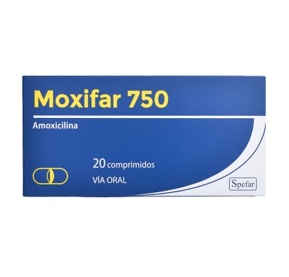 Moxifar 750 mg 20 Comprimidos