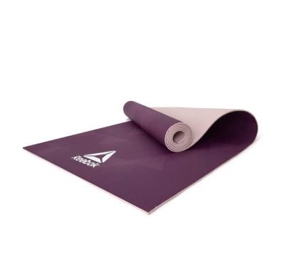 Colchoneta Reebok Para Yoga Mat Reversible 4 mm Violeta Geometric