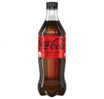 REFRESCO COCA COLA ZERO 600 CC.