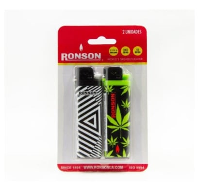RONSON ENCENDEDOR BLISTER COLOURLITE X 2