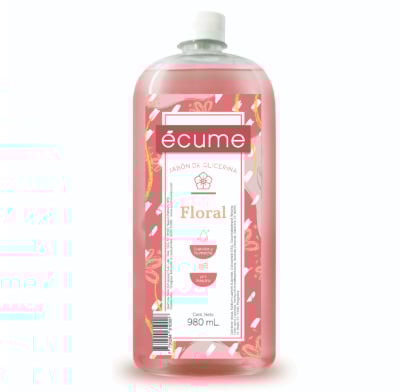 Jabón Líquido Écume Floral para Manos Refill 980 ml