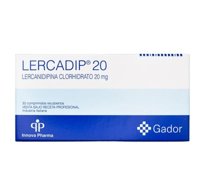 LERCARDIP 20 MG 30 COMPRIMIDOS