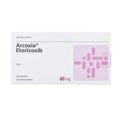 Arcoxia 60 mg 28 Comprimidos Recubiertos