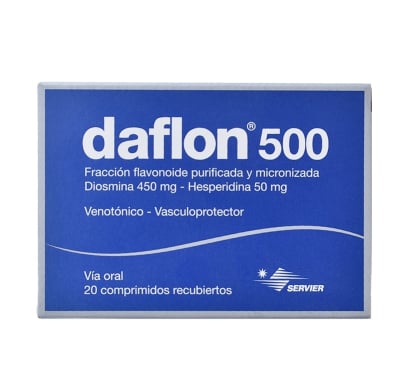 DAFLON 500 MG 20 COMPRIMIDOS