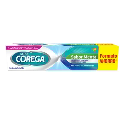 Adhesivo Dental Corega Crema Ultra Menta 70 g