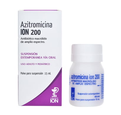Azitromicina ION 200 mg Suspensión 15 ml