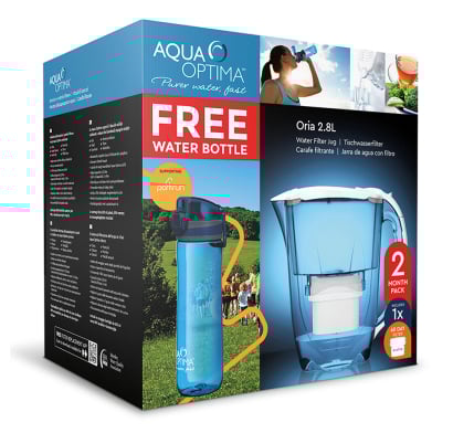 AQUA OPTIMA JARRA ORIA CON FILTRO+ BOTELLA