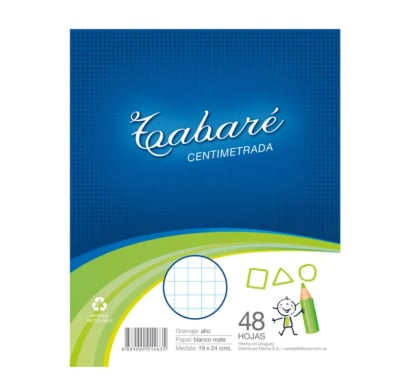 Hojas Tabaré Centimetradas 48 Unidades