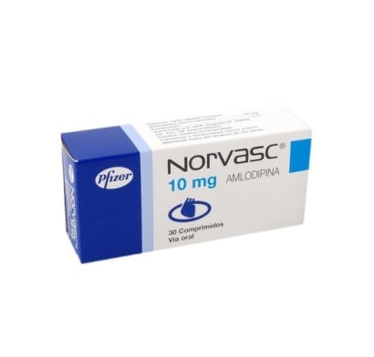 Norvasc 10 mg 30 Tabletas
