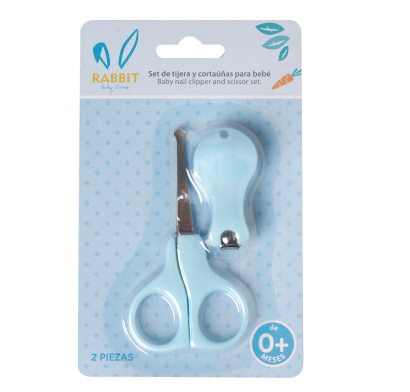 Set Rabbit Cortauñas Y Tijera De Bebé