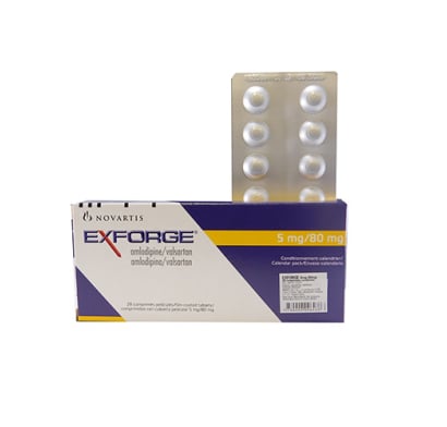 Exforge 5 mg / 80 mg 28 Comprimidos