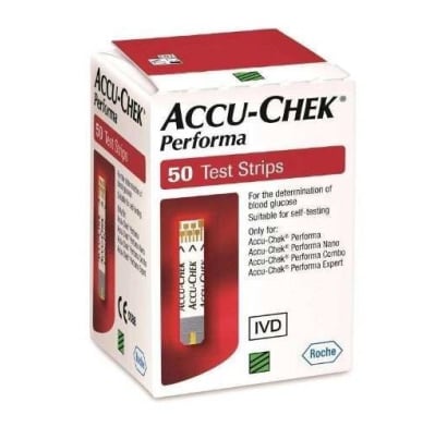 TIRAS ACCU-CHEK PERFORMA 50 UNIDADES