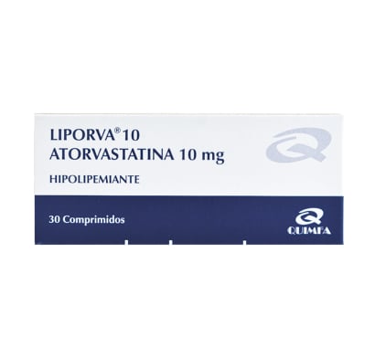 Liporva 10 mg 30 Comprimidos
