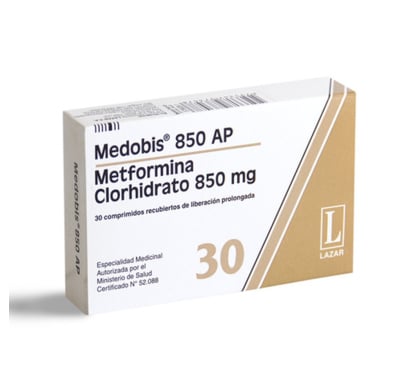 Medobis AP 850 mg 30 Comprimidos Recubiertos LP