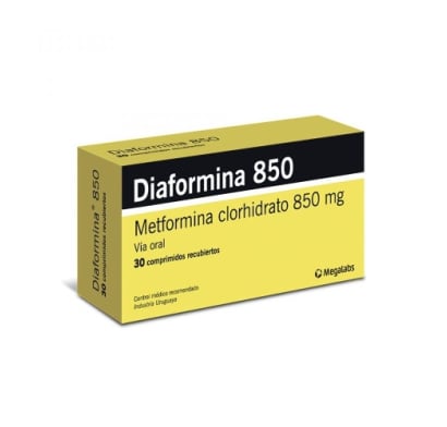 DIAFORMINA 850 MG 30 COMPRIMIDOS