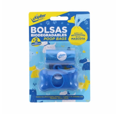 Bolsas Júpiter para Perro 2 Unidades + Dispensador