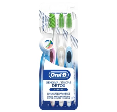 Cepillo de Dientes Oral B Detox Ultrafino 3 Unidades