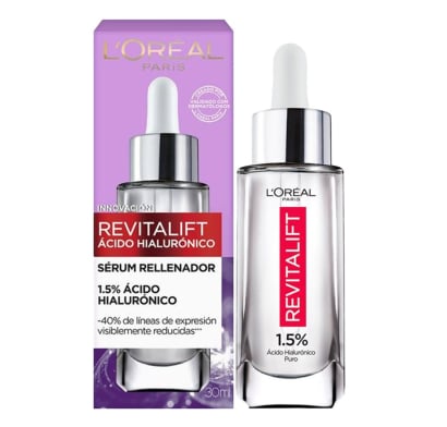 Sérum Facial L'Oréal Paris Dermo Expertise Revitalift ácido Hialurónico Antiarrugas 30 ml