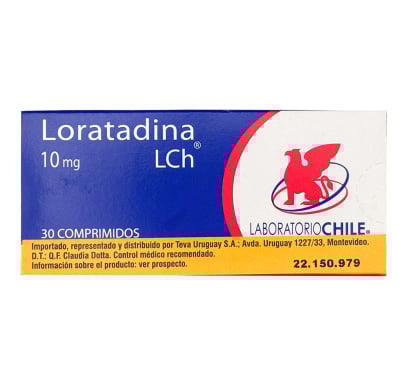 Loratadina Teva 10 mg 30 Comprimidos