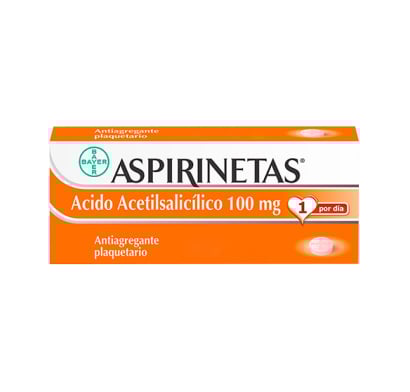 Aspirinetas 100 mg 14 Comprimidos